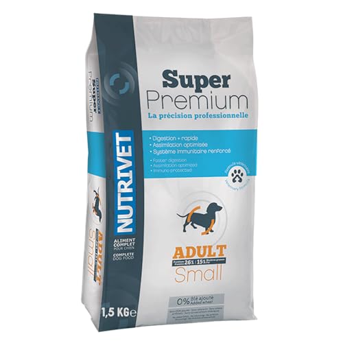 Super Premium 26/15 für Kleine Erwachsene Hunde, 1.5 kg von Nutrivet