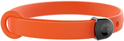 NUVUQ Hundehalsband Wasserdicht und langlebig, bequem, weich und leicht, verstellbares Halsband für Miniaturhunde und Welpen (Mini, Tangerine Orange) von Nuvuq