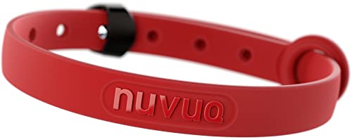 NUVUQ Strapazierfähiges Hundehalsband, bequemes, weiches und leichtes Halsband für aktive Hunde und Welpen (Mini, Tomatenrot) von Nuvuq