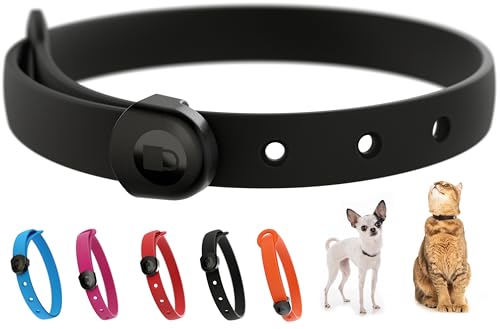 NUVUQ Strapazierfähiges Hundehalsband, bequemes, weiches und leichtes Halsband für aktive Hunde und Welpen (Mini, schwarzer Pfeffer) von Nuvuq