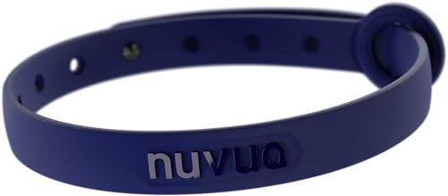 Nuvuq Bequemes, weiches und leichtes Katzenhalsband mit Druckknopfverschluss (BlackBerry Blue) von Nuvuq