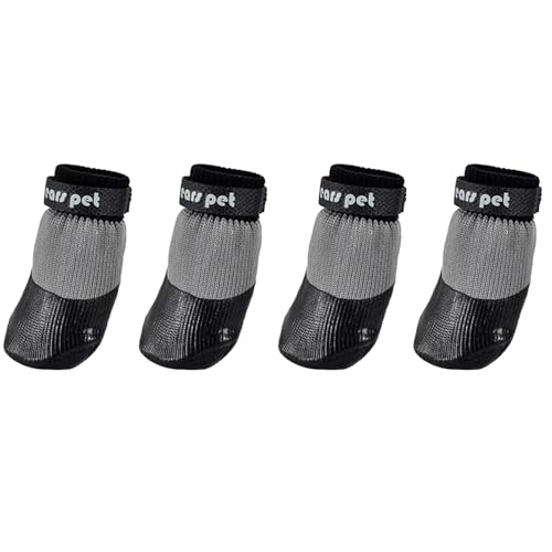 Booties Hundepfotenschutz, Wiederverwendbar – Winterpfotenschutz Für Hunde, Hundepfotenschutz Mit Gummi, Wasserdichter Welpenpfotenschutz, Wasserdichter Welpenstiefel Mit Gummisohle, Pfotenschutz Für von Nuyhadds