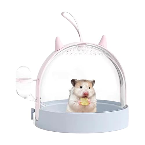 Hamstertransporter - Gehege Tote, Totentierkiste | Animal Rucksack -Tragetasche, Haustier -Transportkapselbehälter 180 Grad Seite Rotierende Luke, Hamsterspeicher -Tasche Für Haustier von Nuyhadds