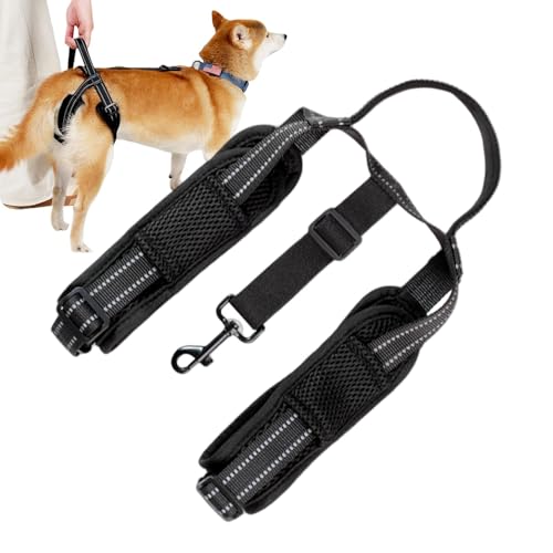 Hundewesten-Fesseln – Outdoor-Hundeaktivitätsweste, Reflektierende Bänder, Verstellbare Fessel | Cozy Hip Support Fessel, Durables Grip Vest Fesseln Canine Lift Fessel Für Ältere, Gehbehinderte Hunde von Nuyhadds