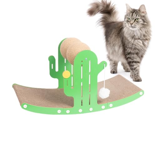 Kaktus-Kratzbaum für Katzen | Kratzbaum für Katzen | Kratzbaum für Katzen mit Ball | Kratzspielzeug für Katzen | Kratzzubehör für Katzen | Kratzzubehör für Katzen | beruhigendes Spielzeug für Katzen von Nuyhadds