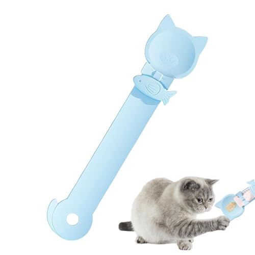 Katzen-Rührlöffel – Katzen-Mahllöffel, Snack-Ausgabewerkzeug | Pet Feline Strip Presslöffel, Feline Nourishment Dispenser Presslöffel, Pet Feline Strip Utensilien Für Kleine, Mittlere Und Große Katzen von Nuyhadds