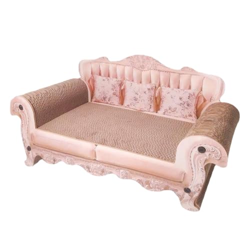 Katzenklaue Togi Bett -Lockbett Katzenkratzerbett Inuwak, Foto 60x24cm Katze Klaue Togi Lounge | Pink Rosa Katzen Aus Kartonkatzen von Nuyhadds