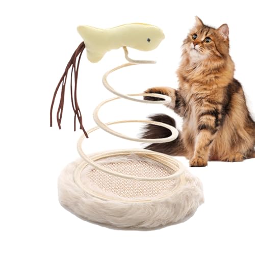 Nuyhadds Cat Toys Cat Cat Toys Enhanced Toys -Spiral Cat Spring Toys, De Cat CroboSe Innenkatze Katze Spielzeug | Federplatten -Katzenspielzeug für Katzen von Nuyhadds