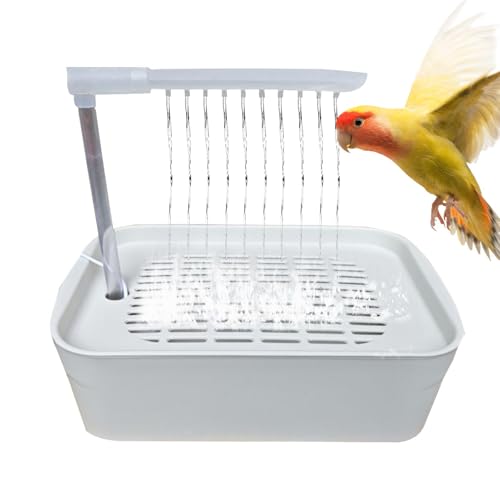 Nuyhadds Vogelbadewanne, Vogeldusche - Automatische Badewanne der - USB betriebene Lovebirds Bath Fountain, Haustierkäfigzubehör für Innenräume von Nuyhadds