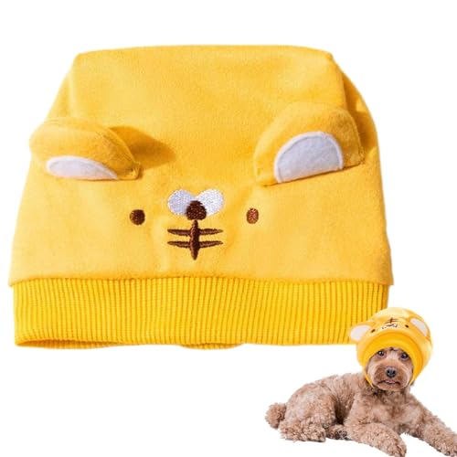 Calming Dog Hat with Ear Protection, Adjustable Calming Hat for Dogs, Soft Calming Hat for Anxious Dogs, Calming Dog Headgear for Stress Relief, Cozy Calming Hat for Small Dogs, Breathable Calming Dog von Nuyhgtr