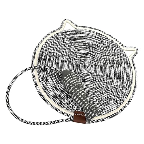 Cotton Rope Scratcher, Cat Scratch Mat, Indoor Cat Scratcher, Cat Scratcher Mat for Indoor Cats with Durable Cotton Rope and Anti-Slip Design to Protect Furniture from Scratches von Nuyhgtr