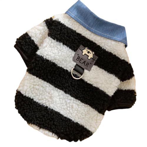 Dog Cold Weather Coats, Dog Clothing for Small Dogs, Bear Stripe Pattern Dog Coat, Comfortable Dog Winter Clothes, Dog Winter Coats, Dog Clothing for Medium Dogs, for Cat Small Dogs von Nuyhgtr