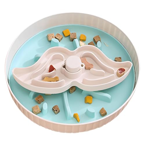 Dog Puzzle Feeder, Interactive Maze Puzzle Bowl, Anti-Choke Dog Feeder, Detachable Dog Feeding Bowl, Food Treat Puzzle Bowl, 25.5x25.5x6cm/10.04x10.04x2.36 inches for Small Medium Large Dogs von Nuyhgtr