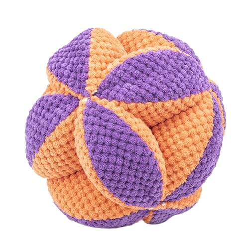 Dog Treat Dispensing Toy, Dog Puzzle Feeder Ball, Dog Puzzle Ball Enrichment Toy, Nteractive Snuffle Ball, Upgraded Dog Toys for Aggressive Chewers, Cloth Strip Hiding Food for Small Medium Dogs von Nuyhgtr