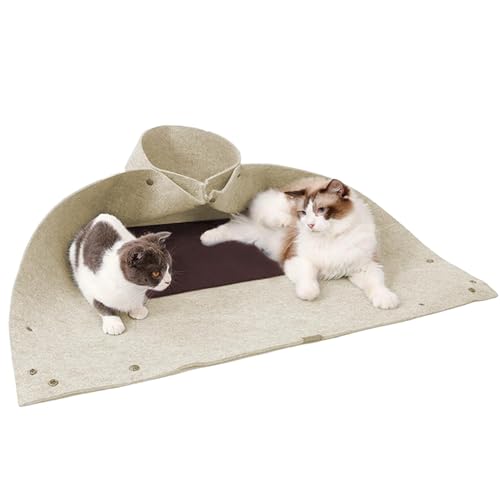 Foldable Cat Bed, Kitten Tunnel Cave, Interactive Cat Toys, Cat Playground Toy, Portable Felt Tunnel Bed for Cats with Interactive Design for Kittens, Medium, and Large Cats von Nuyhgtr