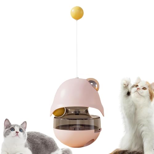 Interactive Cat Toy, Cat Treat Feeder Toy, Catnip Treat Dispenser, 10.2 x 9.2 x 24.6 cm, / 4.02 x 3.62 x 9.68in, Cat Treat Dispenser Cat Treat Feeder Toy with Catnip Balls for Intelligence Quotient von Nuyhgtr