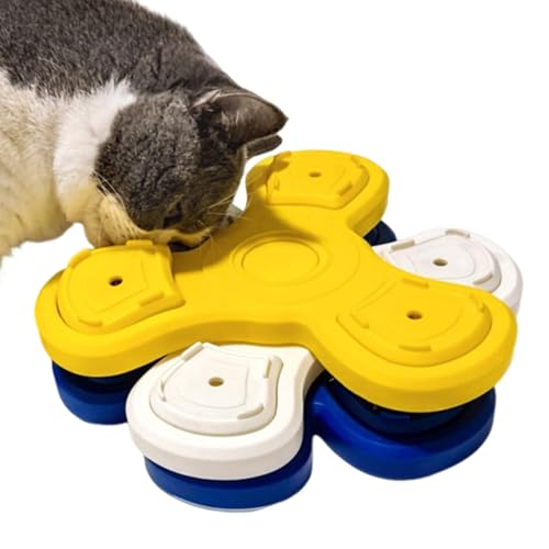 Interactive Dog Toy, Dog Treat Puzzle, Three Layers Puzzle, Jigsaw Puzzle Toy, 25.5x25.5x6.5 cm, Three Layer Detachable Design Puzzle Bowls for Dogs to Prevent Boredom and Promote Mental Stimulation von Nuyhgtr