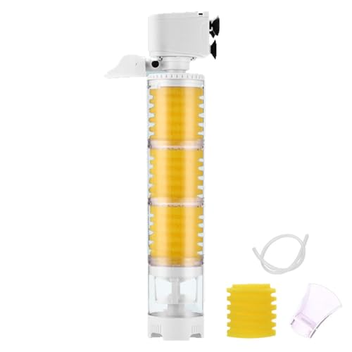 Nuyhgtr Aquarium-Vakuumfilter, Aquarium-Wasserreiniger, Schwammfilter für Aquarien, effiziente Aquarium-Filtration, Sauerstoffversorgungsfilter, Aquarium-Filtrationssystem, leiser Aquariumfilter von Nuyhgtr