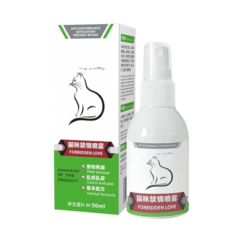 Nuyhgtr Beruhigendes Spray für Hunde, beruhigendes Pheromonspray, Haustierspray, Beruhigungsspray, 75 ml, lindert Hunde- und Katzenberuhigungsprodukt, lindert Stress und Trennung von Hunden und Katzen von Nuyhgtr