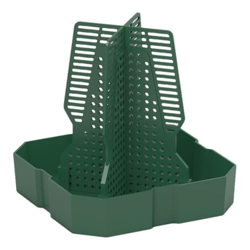 Nuyhgtr Chameleon Feeder Dish, Live Worm Organizer, Superworm Feeder Dish, Anti-Escape Feeder, 11.2x11.2x12 cm, / 4.41x4.41x4.72in, Professional Reptile Feeding Accessories for Prey to Climb Move von Nuyhgtr