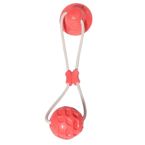 Nuyhgtr Dog Teether, Chew Toy, Tug Dog Chew Toys with Suction Cup, Puppy Teething Toys, Dog Teeth Cleaning Toy, Puppy Teether, Interactive Toy Ball with Rope Dog Toy for Dogs von Nuyhgtr