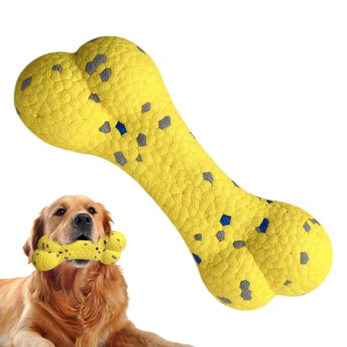 Nuyhgtr High Elasticity Pet Toy, Dog Toy, Safe Dog Chew Toy, Interactive Pet Ball, Large Dog Chew Ball, 20x7.5x5.5 cm, / 7.87x2.95x2.17 inches, for Large Medium Small Dog, Yellow and Blue von Nuyhgtr