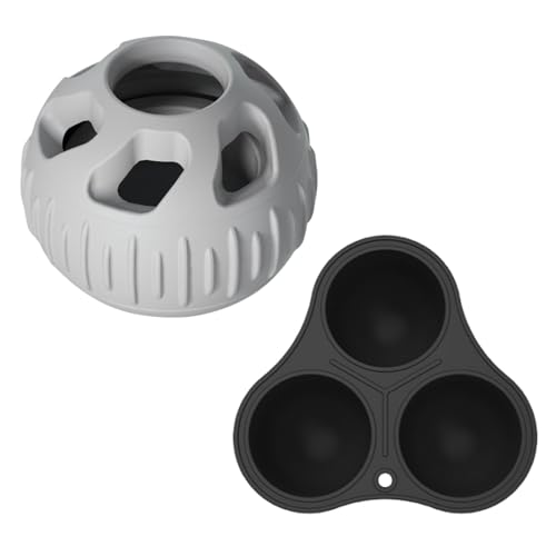 Nuyhgtr Hund Quietschspielzeug Leckerli Ball Hund Feeder Leckerli Puzzle Bälle 2x Interaktiver Hund Leckerli Ball Hundefutter Slow Feeder Ball Puzzle Feeder Ball Hund Puzzle Leckerli Spender Ball für von Nuyhgtr