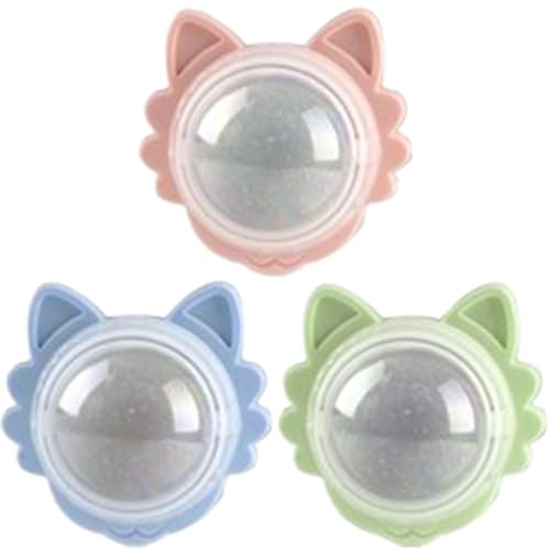 Nuyhgtr Lickable Catnip Toys, Kitten Chewing Toy, Cat Cleaning Toy, Catnip Chew Ball, Cat Teeth Cleaning Toy, 5.5x5.5 cm, / 2.17x2.17in, Pet Cats Chewing Toy Catnip Ball for Cats, Kitten von Nuyhgtr