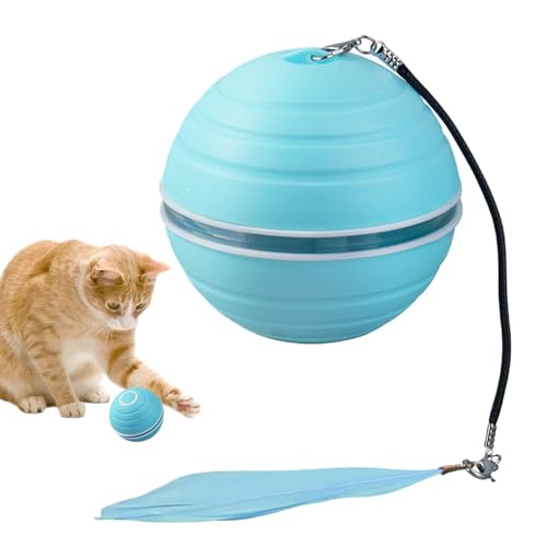 Nuyhgtr Rolling Cat Toy, Cat Self-Moving Toy, Self-Moving Cat Toy, Automatic Cat Toy, Funny Cat Ball Toy, 6.6x6.6 cm, Rechargeable Self-Moving Automatic Pet Toy for Small, Medium, and Large Cats Nuyhgtr Rolling Cat Toy, Cat Self-Moving Toy, Self-Moving Cat Toy, Automatic Cat Toy, Funny Cat Ball Toy, 6.6x6.6 cm, Rechargeable Self-Moving Automatic Pet Toy for Small, Medium, and Large Cats von Nuyhgtr