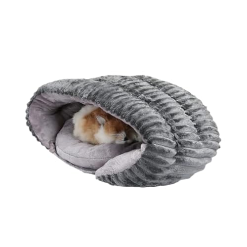 Nuyhgtr Warmes Katzenbett Indoor Katzenbett Winter Katzenbett Katzenschlafsack Kätzchen Schlafen Bett 45x45x30cm Pantoffel-Form Geschlossener Katzenschlafsack für und Winter von Nuyhgtr