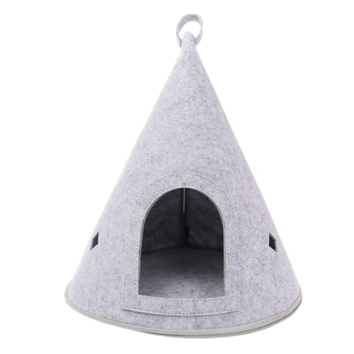 Pet Tent, Felt Cat Cave Bed, Indoor Cat House, Scratch Resistant Pet House, Semi-Enclosed Pet Hideaway, Cozy Cat Cave for Indoor Use, Pet Tent Perfect for Indoor Cats to Curl Up and Relax in Peace von Nuyhgtr