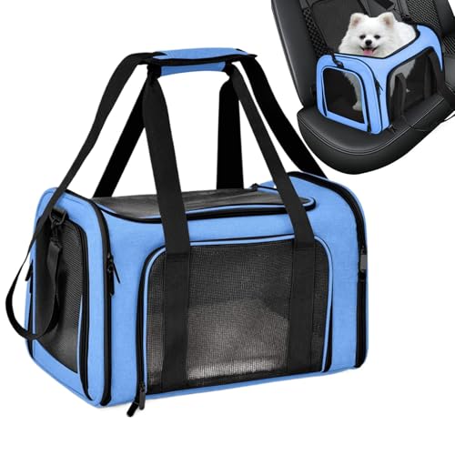 Portable Cat Carrier, Cat Carrier for Travel, Small Pet Foldable Carrier, Compact Pet Carrier Bag, Soft-Sided Cat Carrier, Pet Carrier for Small Animals, Pet Travel Carrier for Dogs von Nuyhgtr