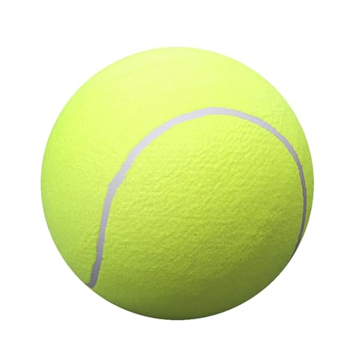 1 Packung Hundetennisball | Großer Riesen-Tennisball | Großes Haustier-Kauspielzeug, 9,5 Zoll Lustiger Outdoor-Sport-Hundeball, Aufblasbare Riesen-Tennisbälle, Gelbe Große Tennisbälle für von Nuytghr