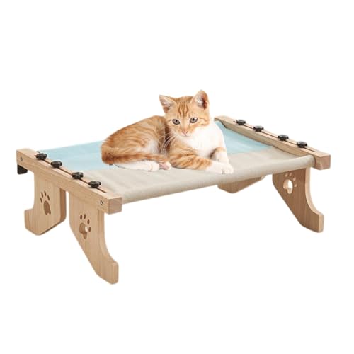 Cat Hammock Bed | Cat Hammock Window | Metal Frame Cat Window Hammock, Window Seat for Cats with Metal Frame, 55x38x17.5cm Comfortable Window Hammock for Kittens, Window Sill Sunbathing von Nuytghr