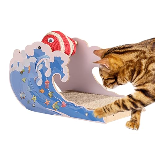 Cute Scratching Pad for Cats, Multipurpose Dolphin Scratching Board, Durable Cat Claw Grinding Tool, Interactive Scratch Pad 11.81x7.48x7.48 inches for Kittens von Nuytghr