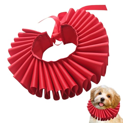 Dog Renaissance Collar, Elizabethan Dog Ruff, Pet Ruffle Collar, 22x22x5cm, Dog Neck Ruffled Collar, Cat Dog Costume Collar, Elizabethan Dog Costume, Ruffle Neck Collar for Dogs von Nuytghr