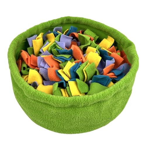 Interaktive Schnüffelmatte für Hunde zum langsamen Füttern | Welpen-Schnüffel-Puzzle-Spielzeug | Die Futtermatte für den Innenbereich fördert die natürliche Futtersuche bei kleinen und mittel ßen Hu von Nuytghr