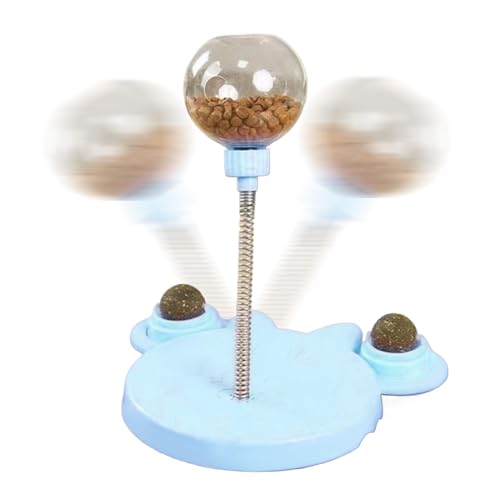 Leaking Treats Ball Pet Feeder Toy, Interactive Catnip Treat Dispensing Ball, 6.69x8.27x9.65inches Engaging Food Puzzle for Pets, Chasing Fun Hunting, Stimulating Pet Accessory von Nuytghr