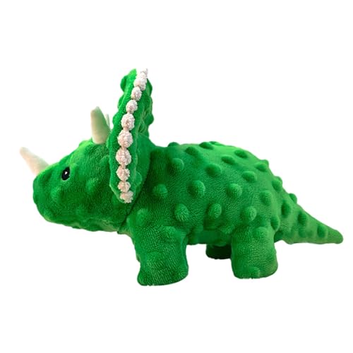 Nuytghr Dinosaur Dog Chew Toy, Puppy Squeaky Toy, Cute Plush Dog Accessories, Plush Squeaky Puppy Toy, Interactive Dinosaur Plush Squeaky Toy Designed for Puppies, Small, Medium, and Large Dogs von Nuytghr