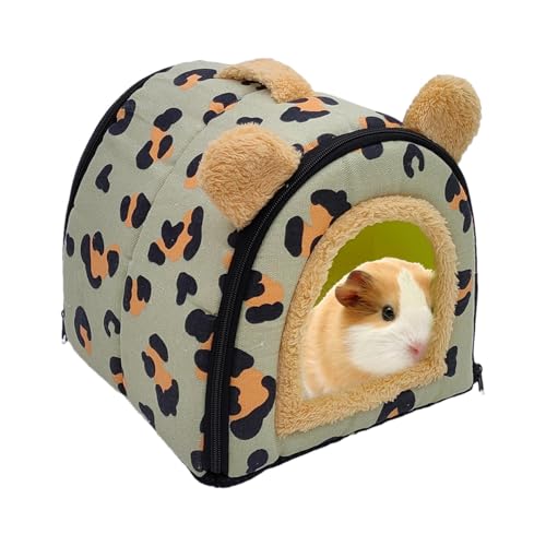 Nuytghr Plüsch-Hamsterbett, Winter-Hamsterhöhle, Mehrzweck-Hamster, niedliches Igelhaus, Kleintierschlafsack, Plüsch-Haustierbett für Kleintiere & Igel von Nuytghr