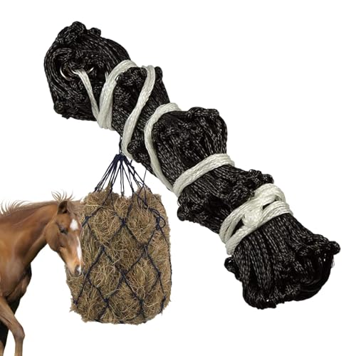 Nuytghr Slow Feed Heunetz Heunetz Heu Feeder Bag Horse Slow Feeder Haylage Net, Haylage Heunetz Kleine Maschenlöcher Starkes Heunetz Ringed Heunetze Pferdebedarf für Ziegen und von Nuytghr