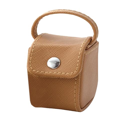 Nuytghr Urn Storage Bag, Portable PU Leather Storage Bag with Snap Closure 2.17x1.57x2.09 inches, Keepsake Organizer, Cosmetic Coin Box, Pet Ashes Key Pouch, Golf Ball Holder von Nuytghr