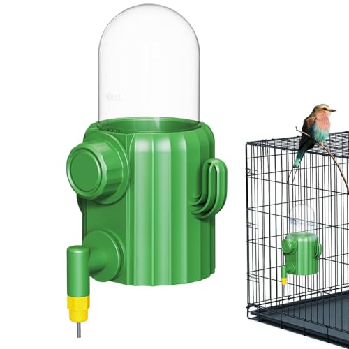 Parakeet Water Dispenser Cage, Automatic Cactus Watering Feeder, Bird Water Dispenser, 5.91x4.72x3.15inc/5.91x3.94x3.15 Inches, Waterer for Small Birds von Nuytghr