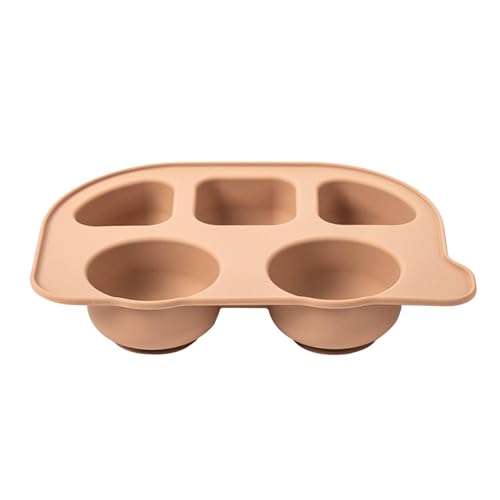 Silikon Hundenapf Katze Futternapf Geteilte Haustier Schüssel Silikon Haustier Futter Tablett Hund Fütterung Silikon Schüssel Katzenfutter Trennwand Silikon Haustier Futternapf Anti-Rutsch Pet Bowl von Nuytghr