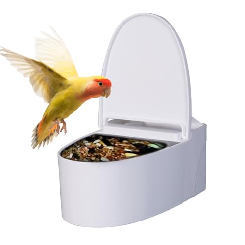 Toilet for Pet Bird, Wall-Mounted Potty Trainer, Adhesive Feeder Bowl 5.28x3.43x2.17 inches, Compact Food Basket for Parrots, Budgies, Parakeets, Lovebirds, Cage Corner Design Toilet for Pet Bird, Wall-Mounted Potty Trainer, Adhesive Feeder Bowl 5.28x3.43x2.17 inches, Compact Food Basket for Parrots, Budgies, Parakeets, Lovebirds, Cage Corner Design von Nuytghr
