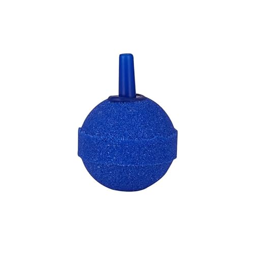 Nvzi -c Aquarium-Luftstein-Teichbelüfter, kugelförmiger Blasensauerstoffdiffusor, verwendet für Aquarien, Eimer, Hydrokultur-Teiche, Luftpumpenzubehör, Blau (17 mm) von Nvzi