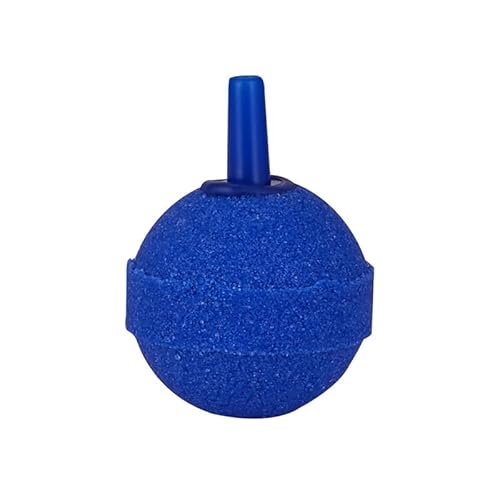 Nvzi -c Aquarium-Luftstein-Teichbelüfter, kugelförmiger Blasensauerstoffdiffusor, verwendet für Aquarien, Eimer, Hydrokultur-Teiche, Luftpumpenzubehör, Blau (20 mm) von Nvzi