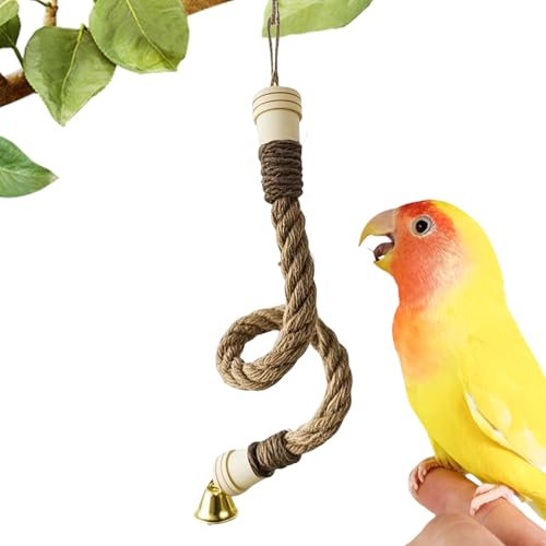 Nybhyjka Sitzstange aus Seil für Vögel | Spielplatz für Nymphensittiche – Sitzstange für Papageienkäfig, Terrasse, Balkon, Außenbereich, Wellensittiche, Sittiche, Wellensittiche Nybhyjka Sitzstange aus Seil für Vögel | Spielplatz für Nymphensittiche – Sitzstange für Papageienkäfig, Terrasse, Balkon, Außenbereich, Wellensittiche, Sittiche, Wellensittiche von Nybhyjka