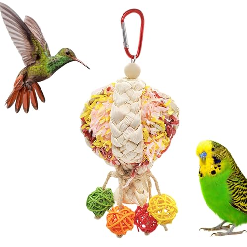 Nybhyjka Vogelkäfig-Spielzeug, natürliches Vogelspielzeug, Kauspielzeug für Vögel, Mehrzweck-Vogelzubehör für Kinder, Familie, Freunde, Zuhause von Nybhyjka