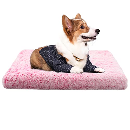 Nyescasa Hundebett für kleine große Hunde, Sofaschutz Lang Plüsch Flauschig Atmungsaktiv Katzenbett, Winter Warm Hundecouch Waschbar Abnehmbar rutschfest Hundekissen (2XL ca. 120x80x10cm, Rosa) von Nyescasa